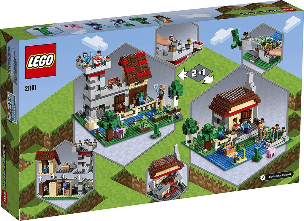LEGO MINECRAFT 21161 The Crafting Box 3.0 Fortress Farm Set - TOYBOX Toy Shop