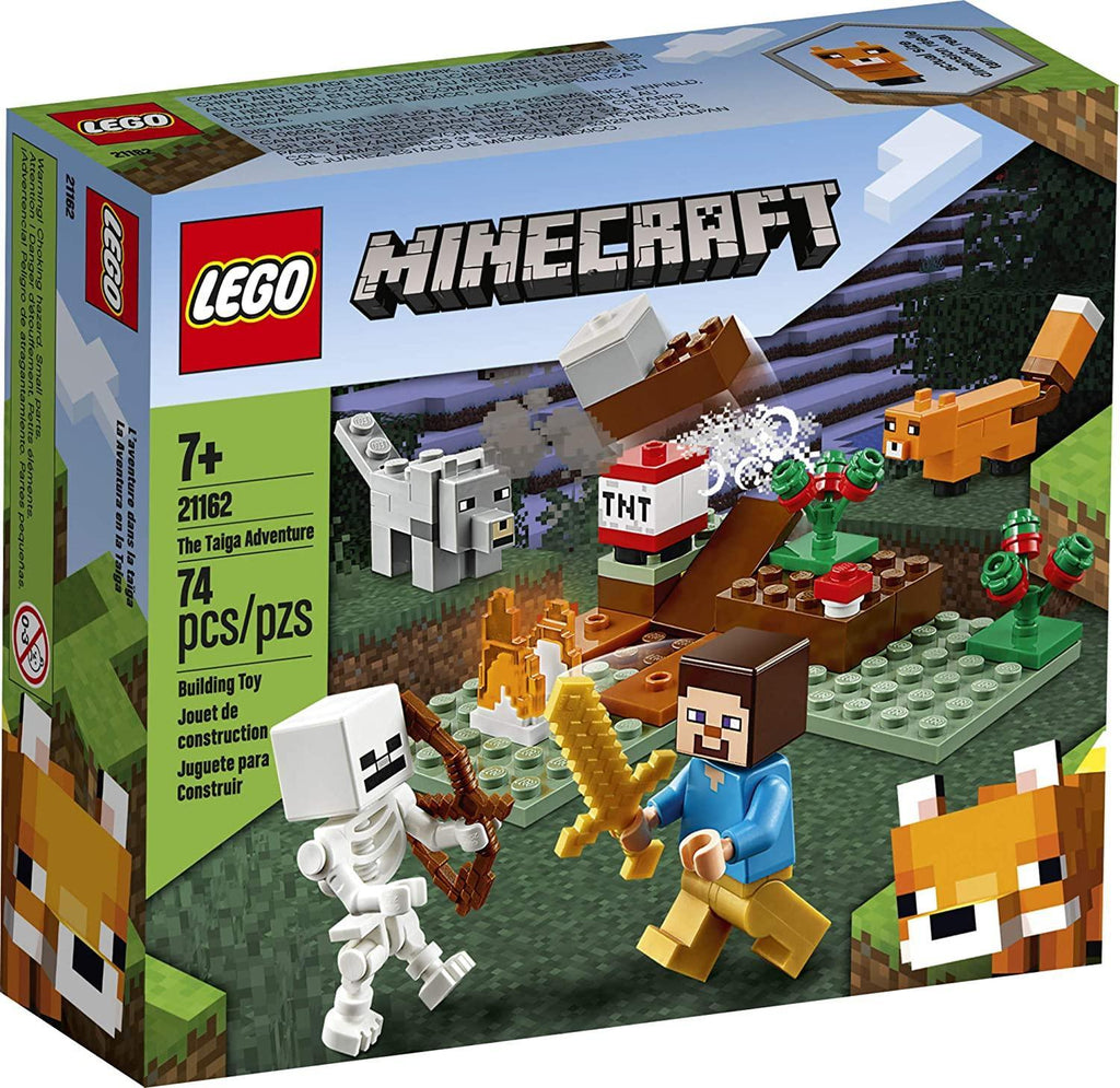 LEGO MINECRAFT 21162 The Taiga Adventure Playset with Skeleton - TOYBOX Toy Shop