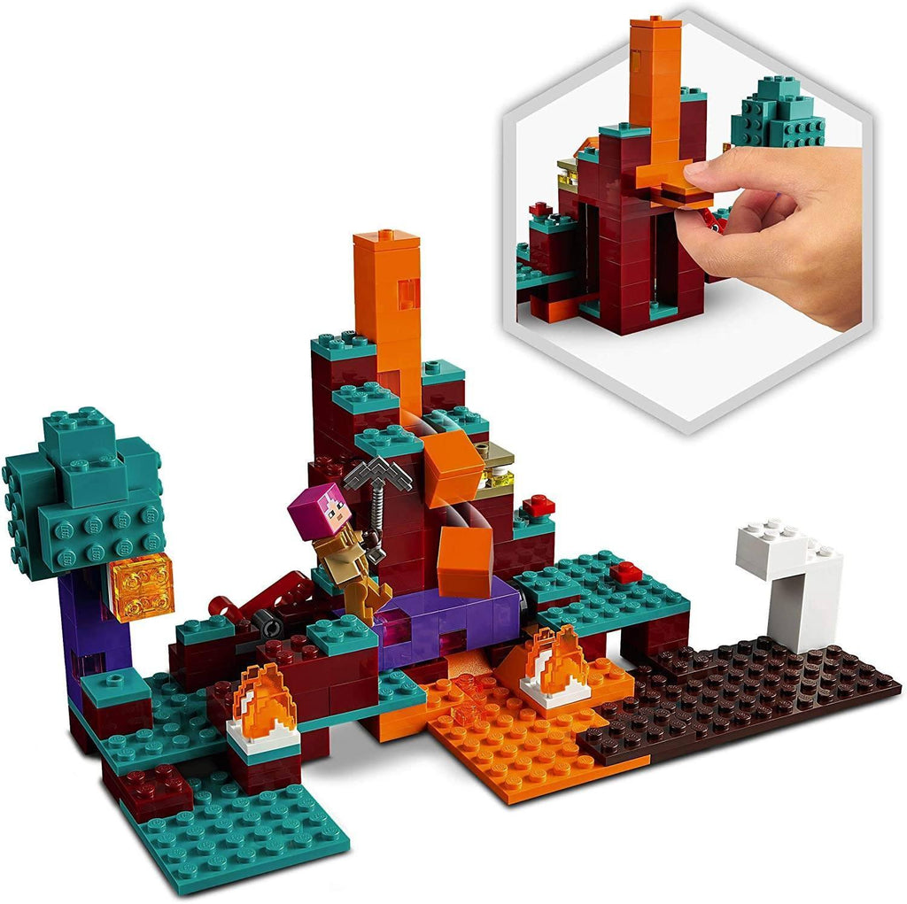 LEGO 21168 Minecraft The Warped Forest Nether Playset - TOYBOX Toy Shop