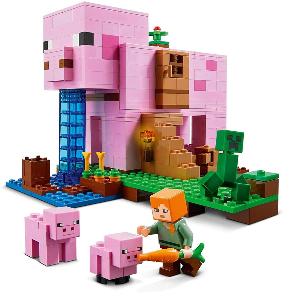 LEGO MINECRAFT 21170 The Pig House Building Set - TOYBOX Toy Shop