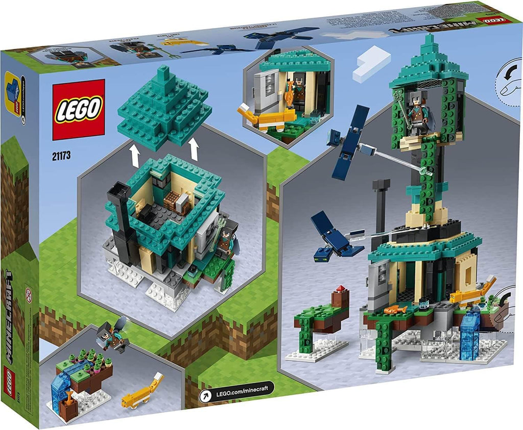 LEGO MINECRAFT 21173 The Sky Tower Fun Floating Islands Building Kit - TOYBOX Toy Shop