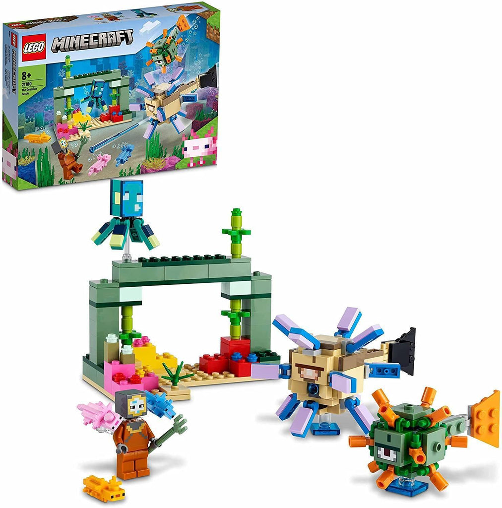 LEGO 21180 Minecraft The Guardian Battle Set - TOYBOX Toy Shop