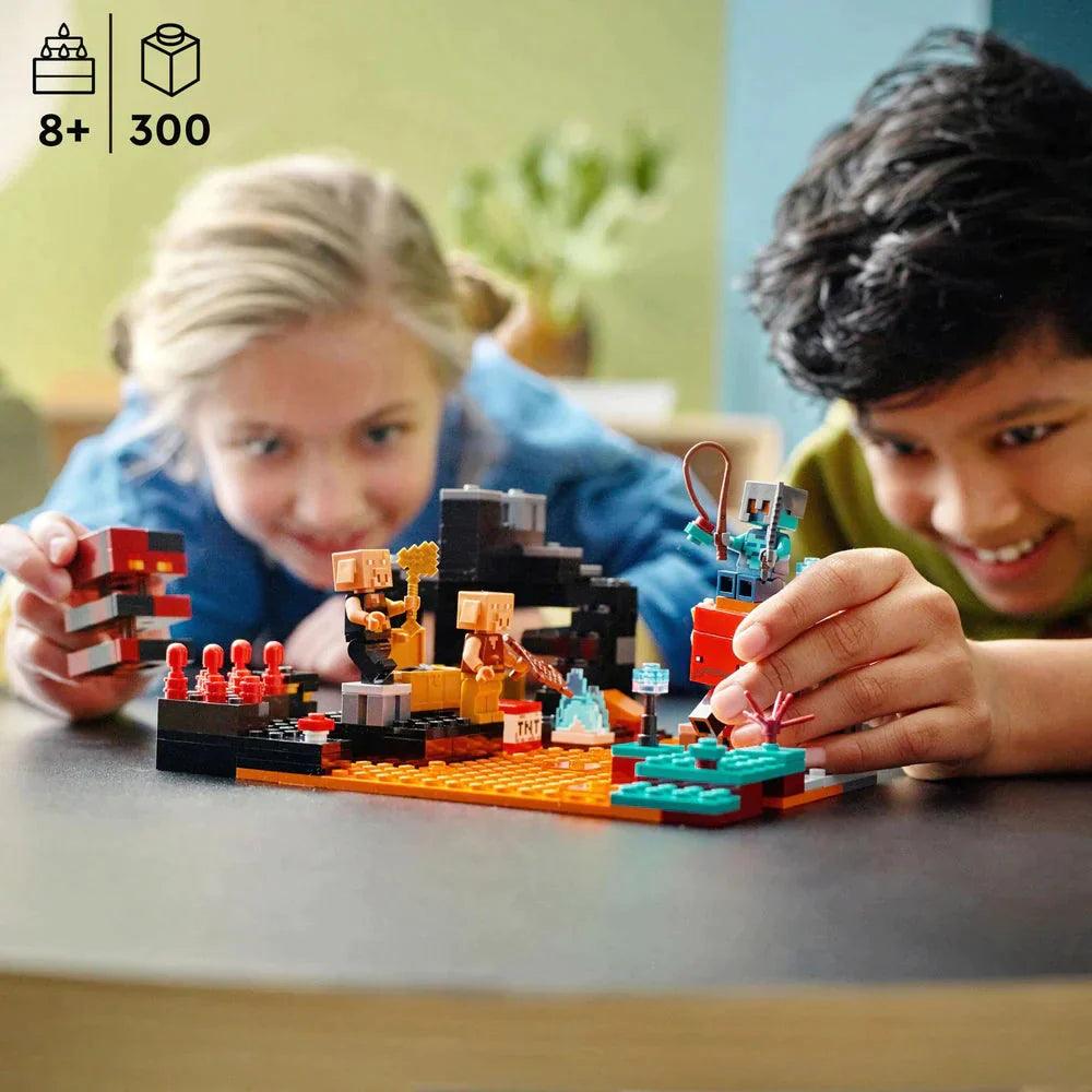 LEGO MINECRAFT 21185 The Nether Bastion Battle Action Toy - TOYBOX Toy Shop