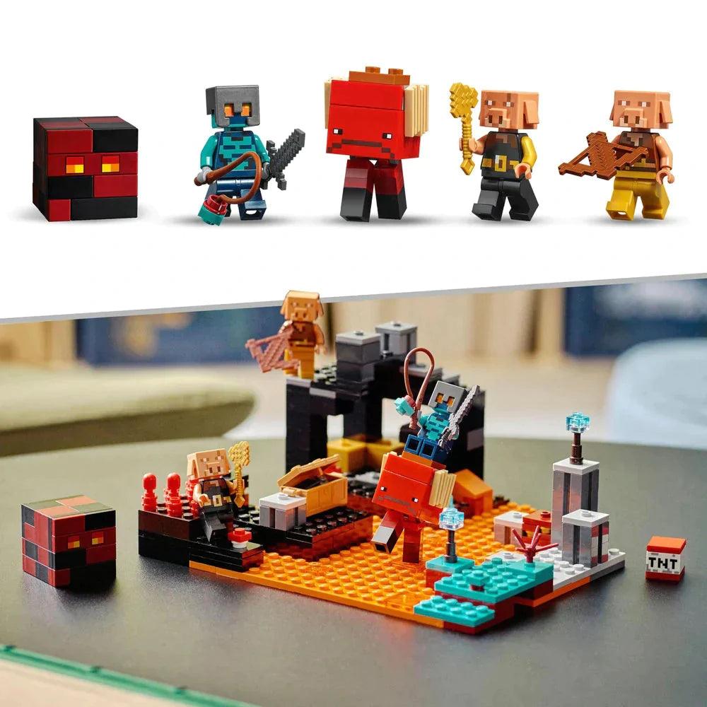 LEGO MINECRAFT 21185 The Nether Bastion Battle Action Toy - TOYBOX Toy Shop