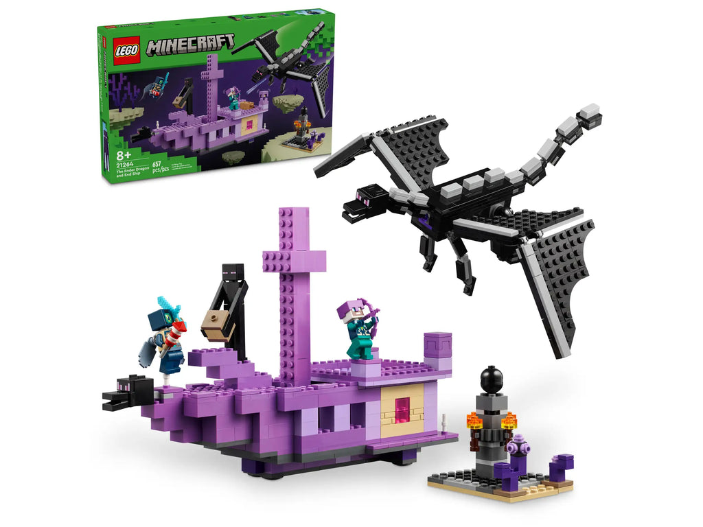 LEGO 21264 Minecraft The Ender Dragon and End Ship - TOYBOX Toy Shop