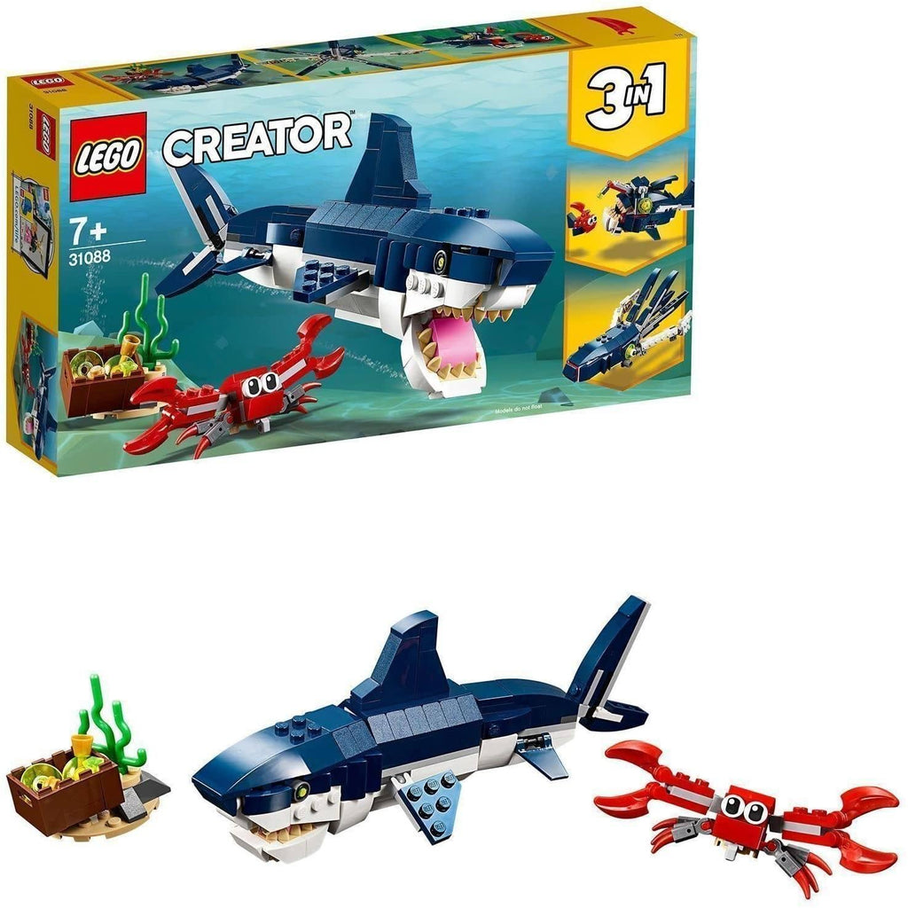 LEGO CREATOR 3in1 31088 Deep Sea Creatures - TOYBOX Toy Shop