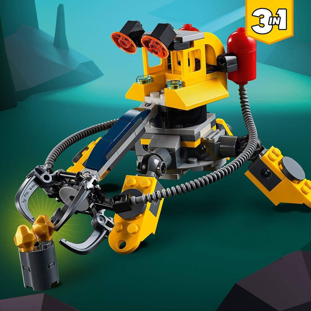 LEGO CREATOR 3in131090 Underwater Robot Crane and Submarine - TOYBOX Toy Shop