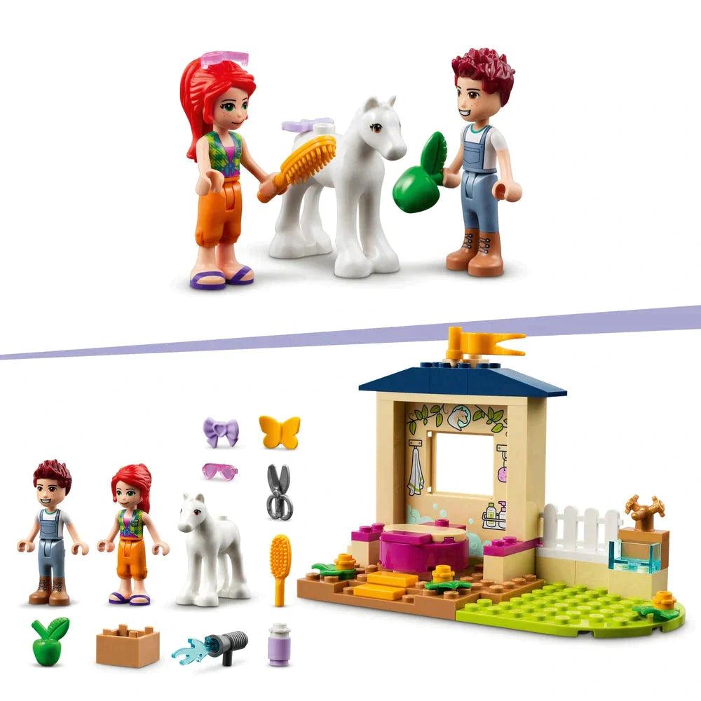 LEGO FRIENDS 41696 Pony-Washing Stable Horse Toy Set - TOYBOX Toy Shop