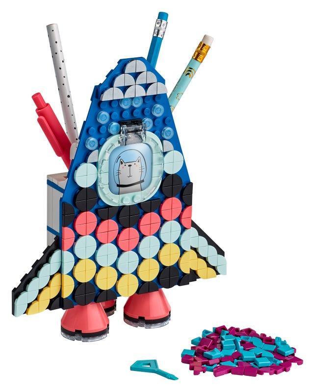 LEGO DOTS 41936 Pencil Holder Rocket Toy Desk Décoration - TOYBOX Toy Shop