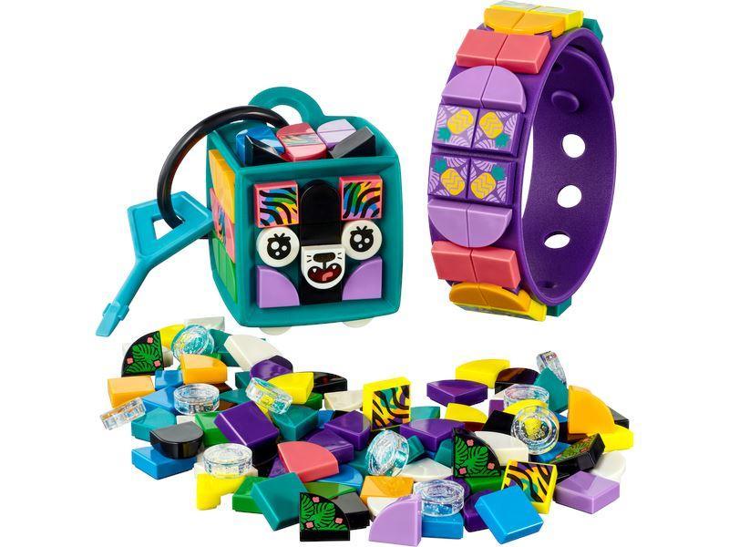 LEGO DOTS 41945 Neon Tiger Bracelet & Bag Tag - TOYBOX Toy Shop