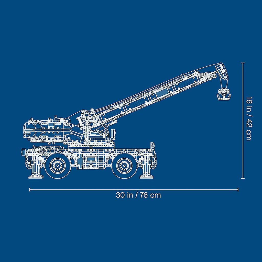 LEGO TECHNIC 42082 Rough Terrain Crane Advanced Building Set - TOYBOX Toy Shop