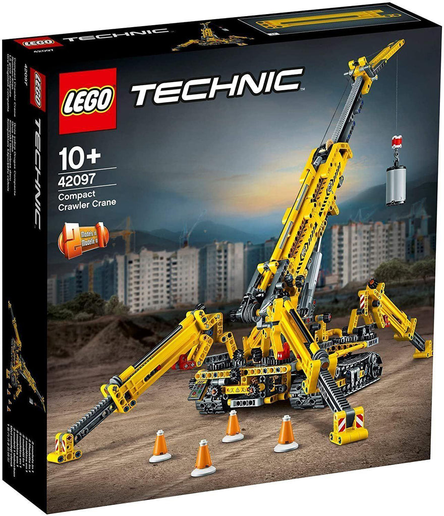 LEGO TECHNIC 42097 Compact Crawler Crane and Tower Crane, 2 in 1 Spiderlike Model, Construction Set - TOYBOX Toy Shop