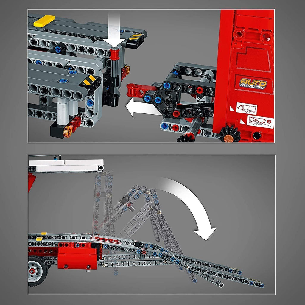 LEGO TECHNIC 42098 Car Transporter - to - Truck and Show Cars, 2 in 1 Model, Advanced Construction Set - TOYBOX Toy Shop