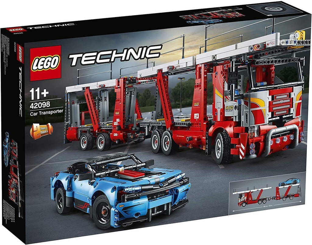 LEGO TECHNIC 42098 Car Transporter - to - Truck and Show Cars, 2 in 1 Model, Advanced Construction Set - TOYBOX Toy Shop