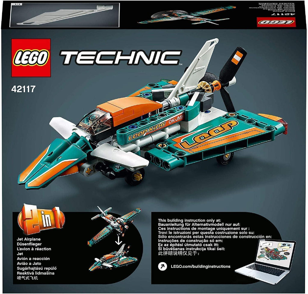 LEGO TECHNIC 42117 Race Plane Toy to Jet Aeroplane - TOYBOX Toy Shop