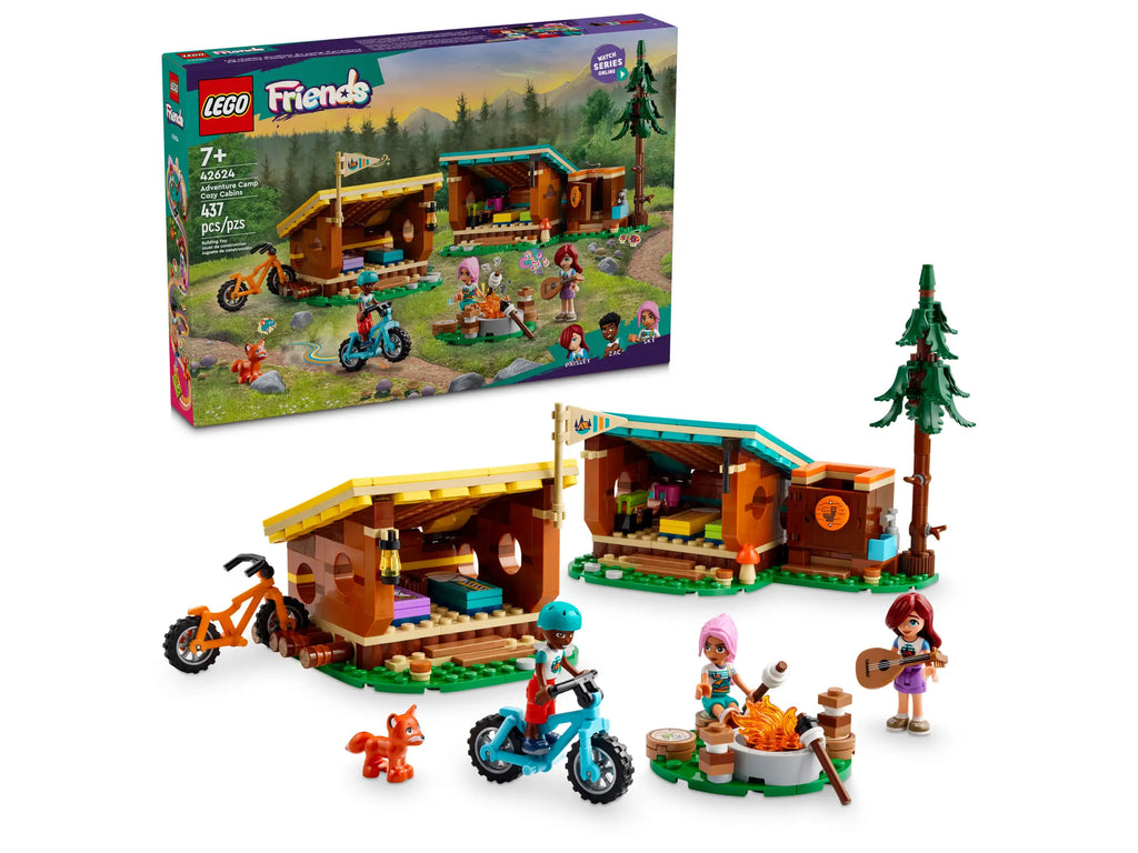 LEGO 42624 Friends Adventure Camp Cozy Cabins Camping - TOYBOX Toy Shop