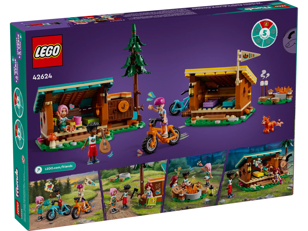 LEGO 42624 Friends Adventure Camp Cozy Cabins Camping - TOYBOX Toy Shop