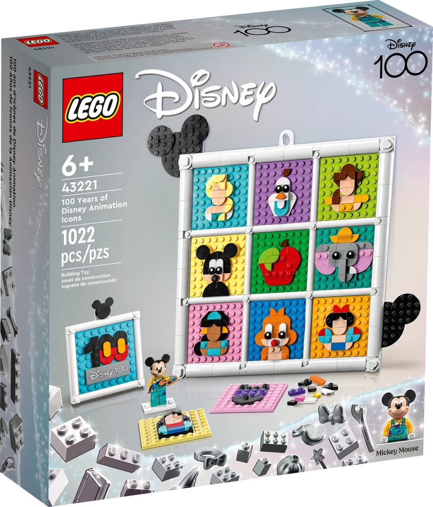 LEGO 43221 DISNEY 100 Years of LEGO DISNEY Animation Icons - TOYBOX Toy Shop