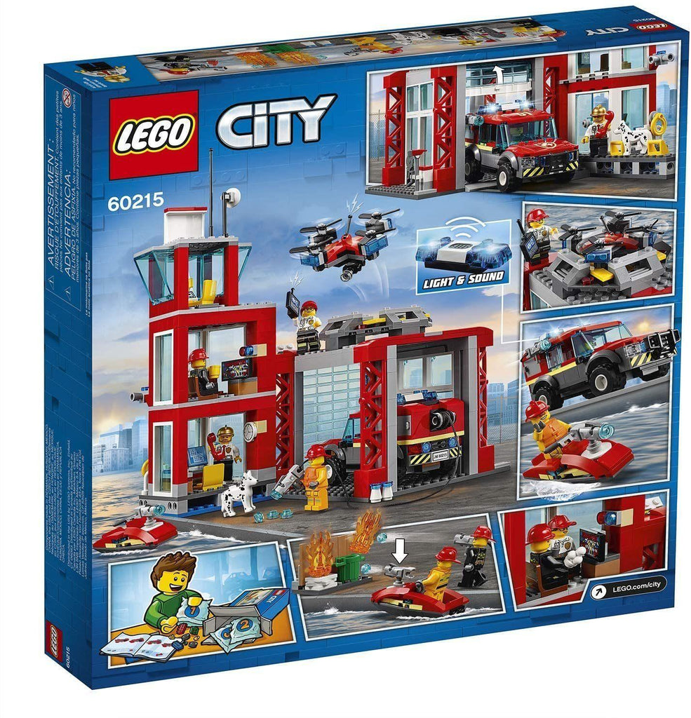 LEGO 60215 CITY Fire Fire Station Garage - TOYBOX Toy Shop