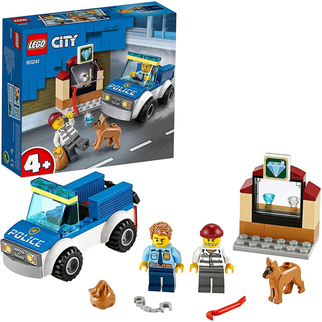 LEGO CITY 60241 Police Dog Unit with Car and Dog Figure Playset - TOYBOX Toy Shop