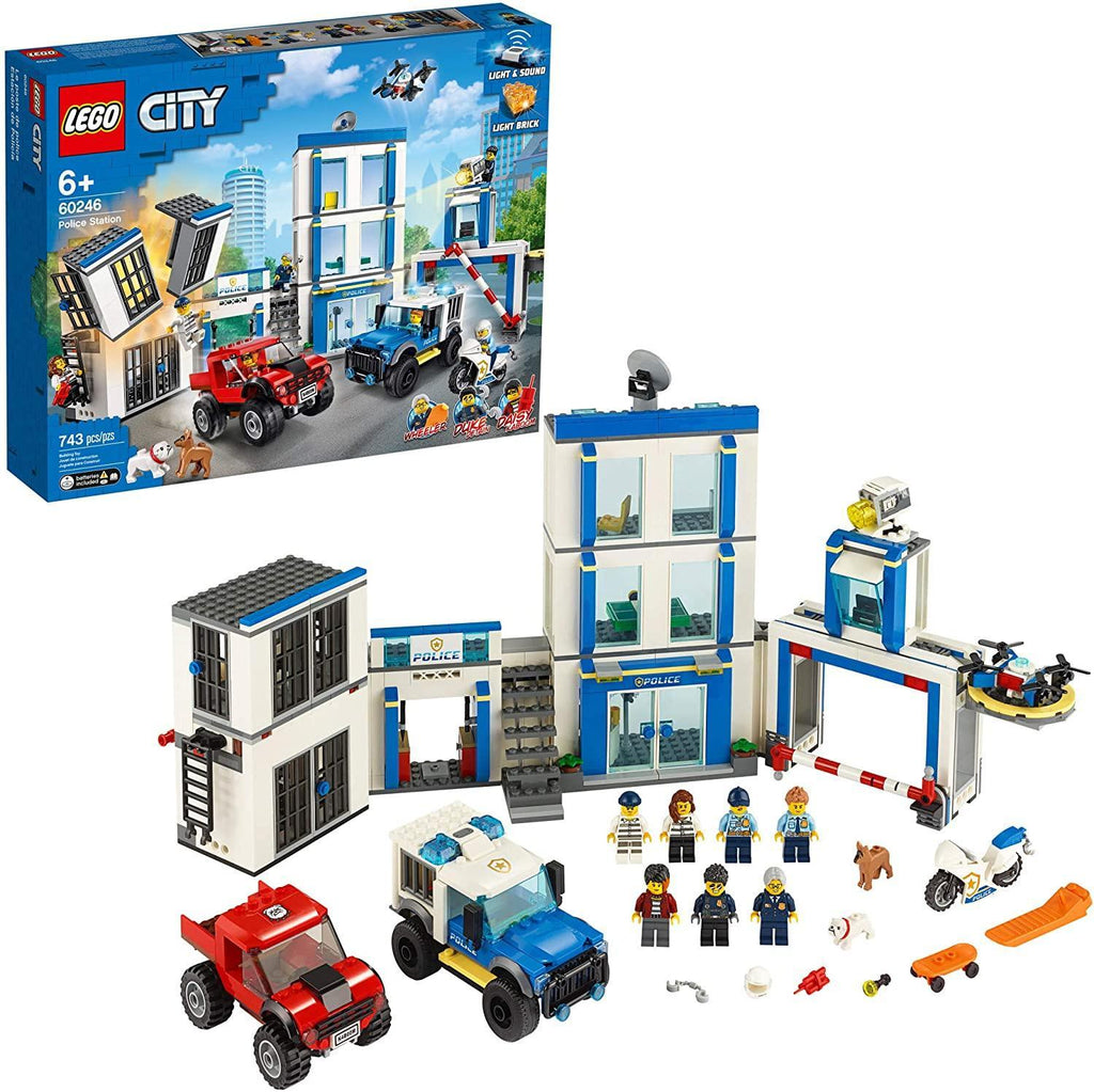 LEGO CITY 60246 Police Station Fun Building Set for Kids - TOYBOX Toy Shop