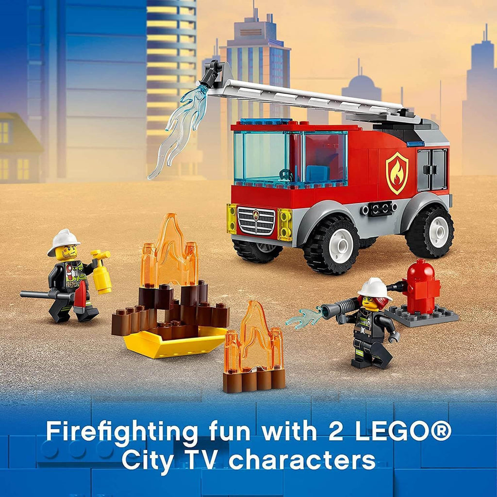 LEGO CITY 60280 Fire Ladder Truck Toy with Firefighter Mini-figure - TOYBOX Toy Shop