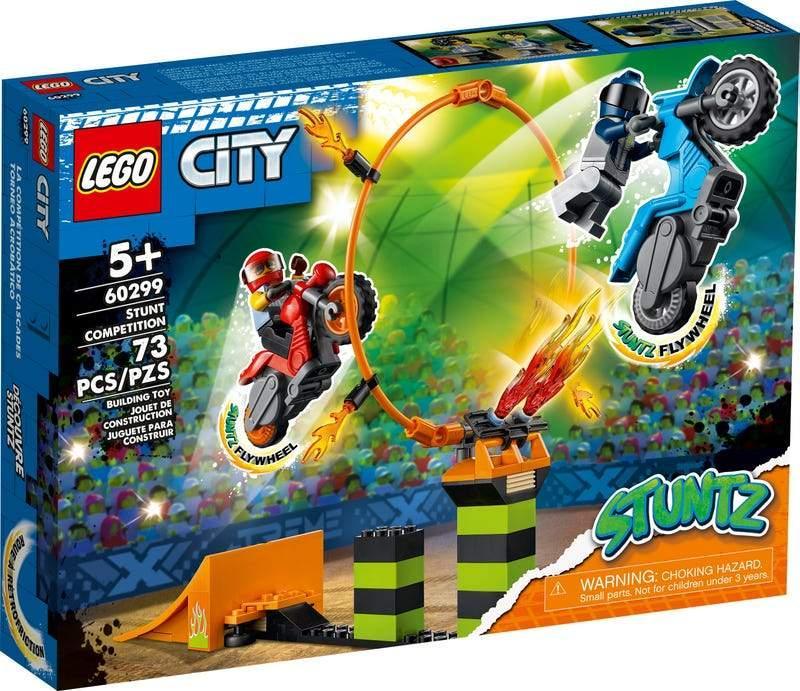 LEGO CITY 60299 Stunt Stunt Competition Set With Motorbikes - TOYBOX Toy Shop