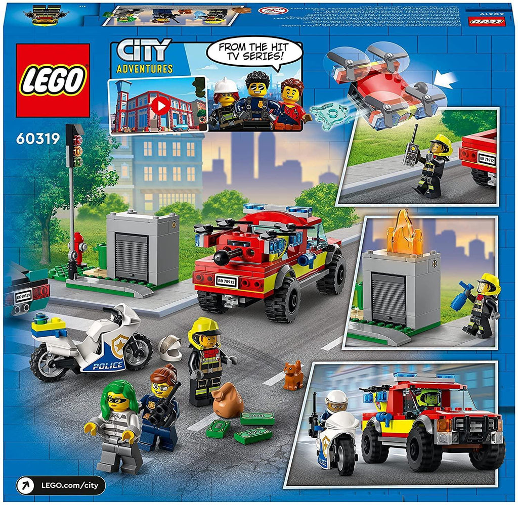 LEGO CITY 60319 Fire Rescue & Police Chase - TOYBOX Toy Shop