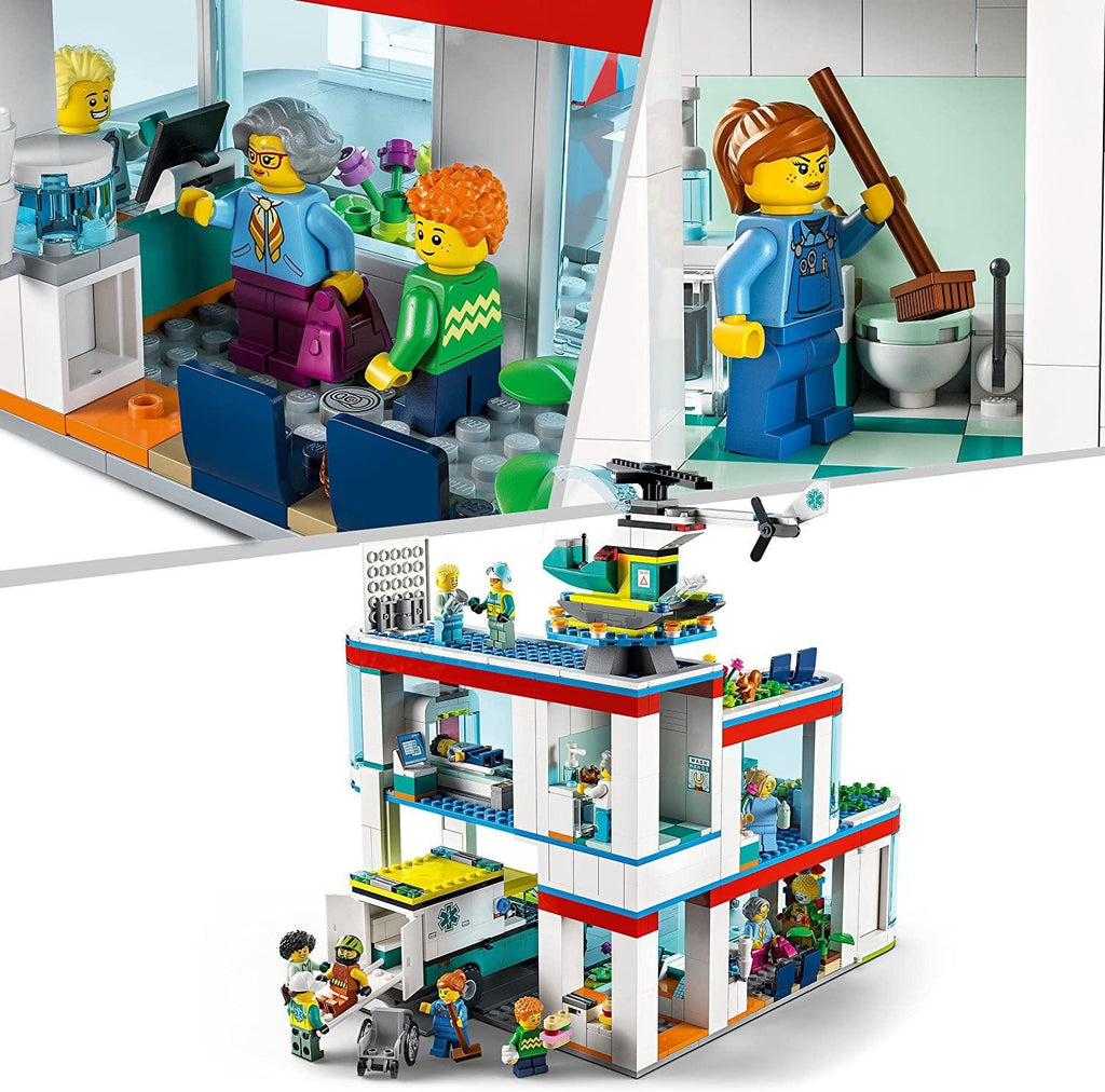 LEGO CITY 60330 Hospital Building Set - TOYBOX Toy Shop