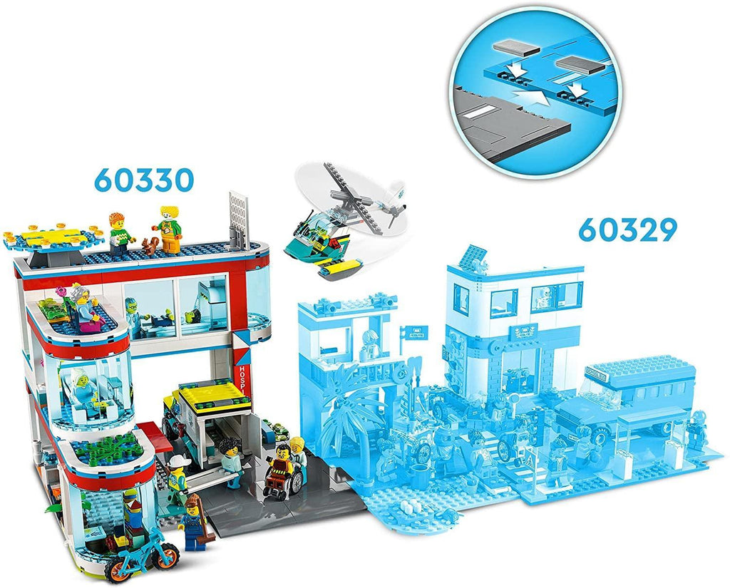 LEGO CITY 60330 Hospital Building Set - TOYBOX Toy Shop