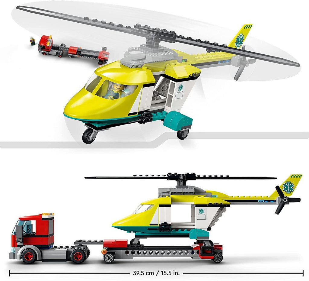 LEGO 60343 City Great Vehicles Rescue Helicopter Transport Truck - TOYBOX Toy Shop