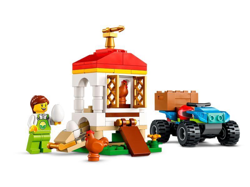 LEGO CITY 60344 Chicken Henhouse Farm Toy Set with Quadbike - TOYBOX Toy Shop