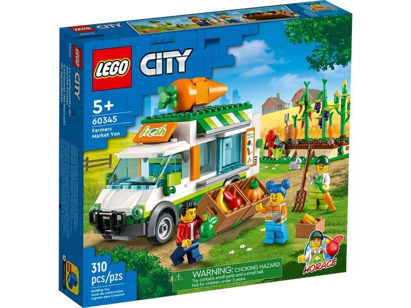 LEGO CITY 60345 Farmers Market Van Food Truck Farm Toy Set - TOYBOX Toy Shop