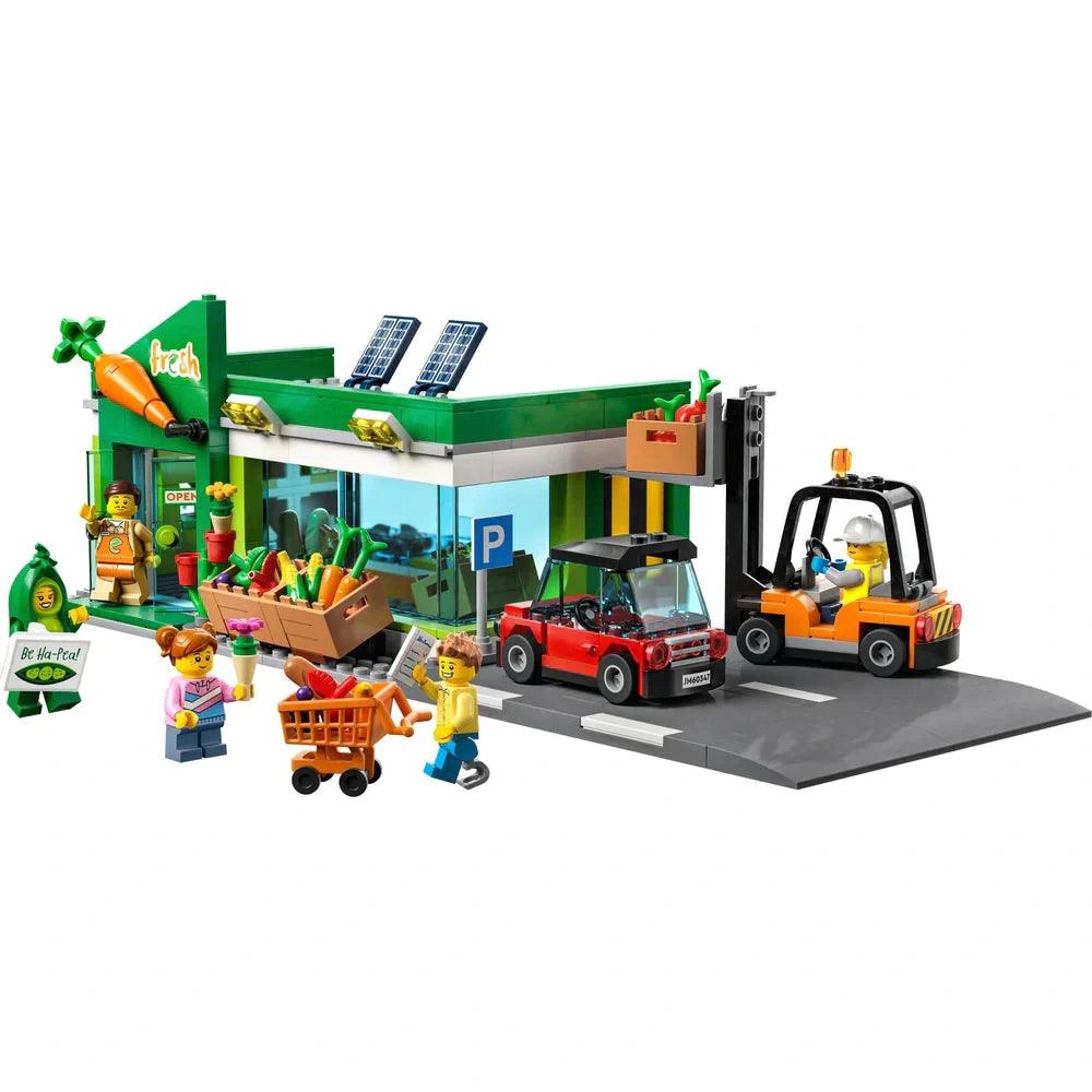 LEGO CITY 60347 Grocery Store Set with Toy Car & Road Plate - TOYBOX Toy Shop