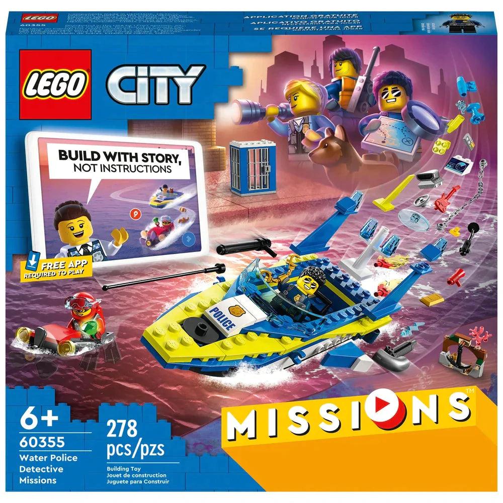 LEGO CITY 60355 Water Police Detective Missions Set with App - TOYBOX Toy Shop