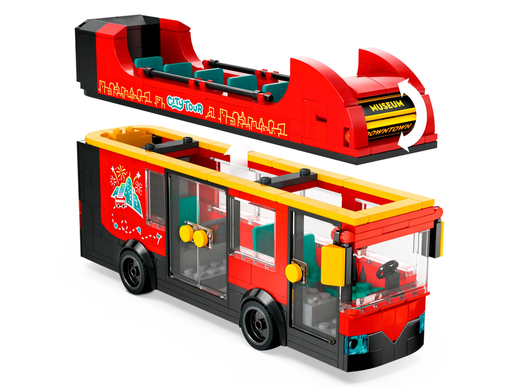 LEGO 60407 City Red Double-Decker Sightseeing Bus - TOYBOX Toy Shop