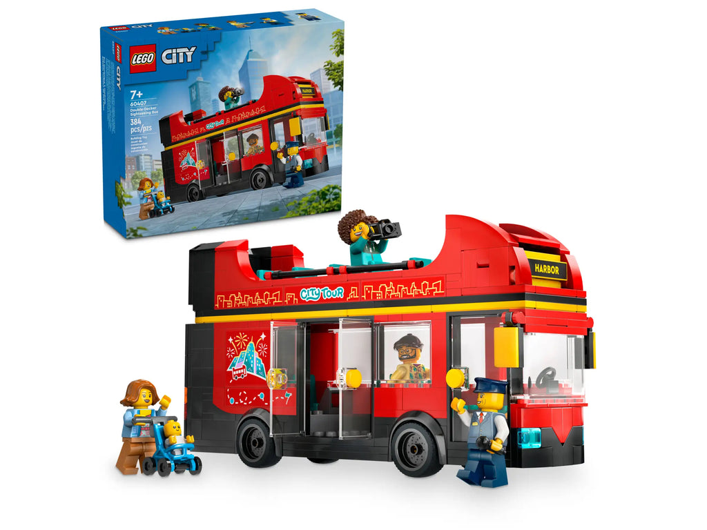 LEGO 60407 City Red Double-Decker Sightseeing Bus - TOYBOX Toy Shop