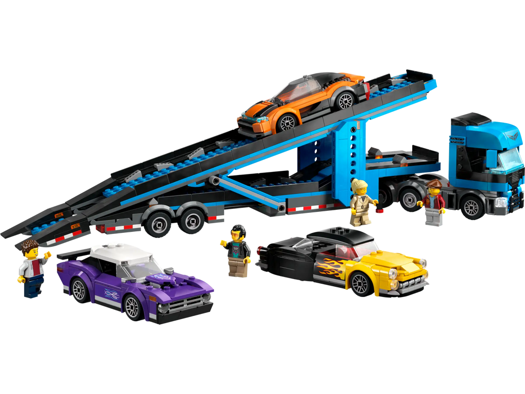 LEGO 60408 City Car Transporter Truck with Sports Cars - TOYBOX Toy Shop