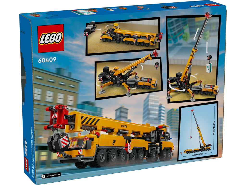 LEGO 60409 City Yellow Mobile Construction Crane - TOYBOX Toy Shop