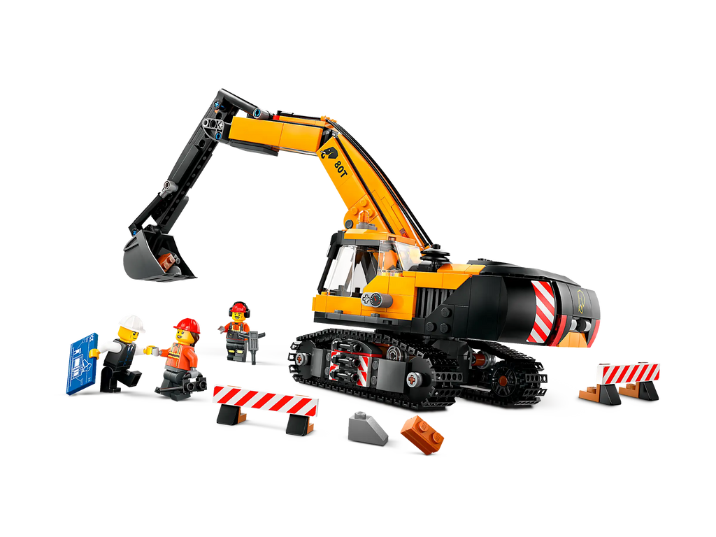 LEGO 60420 City Yellow Construction Excavator - TOYBOX Toy Shop