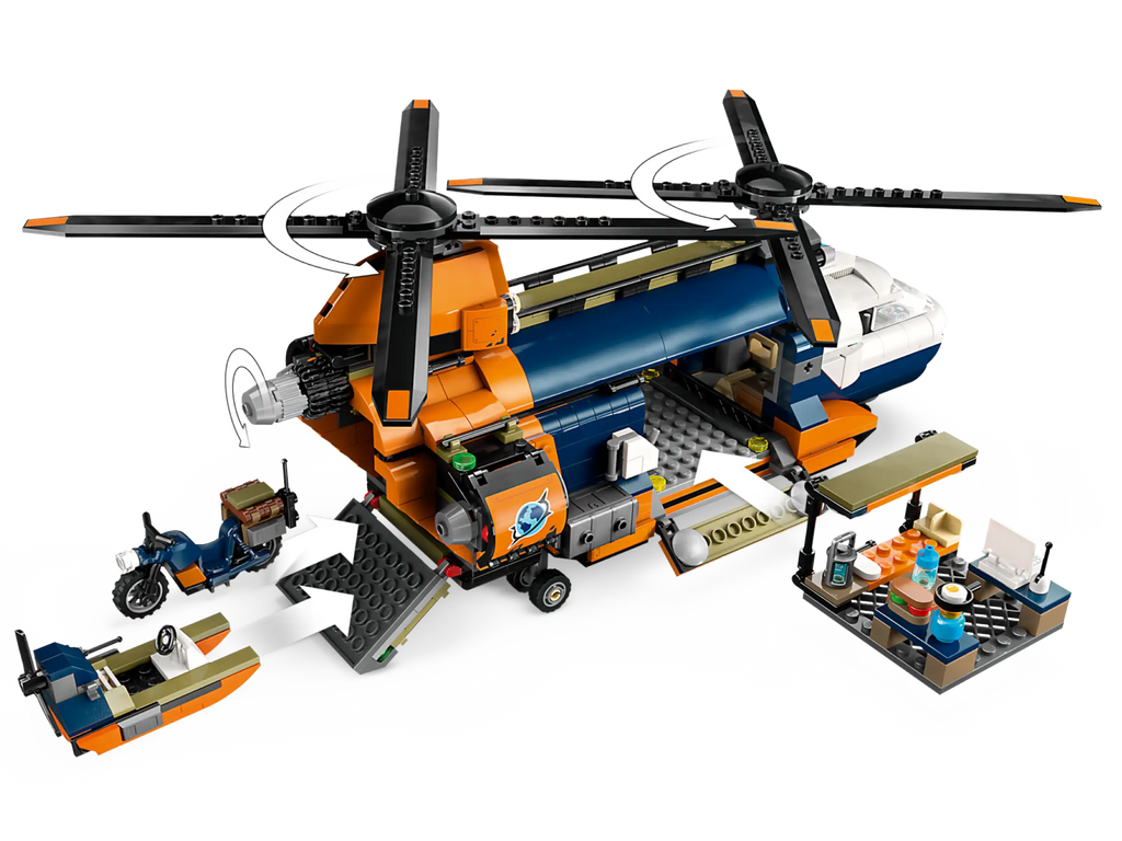 LEGO 60437 City Jungle Explorer Helicopter at Base Camp - TOYBOX Toy Shop