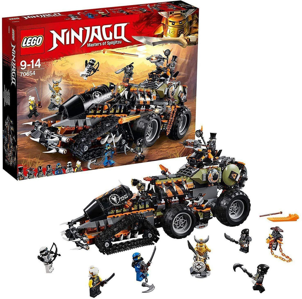 LEGO NINJAGO 70654 Dragon Hunters Dieselnaut Toy Tank - TOYBOX Toy Shop