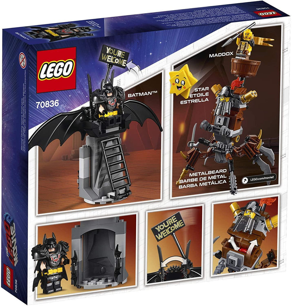 LEGO BATMAN 70836 LEGO THE MOVIE 2 Battle Ready Batman and MetalBeard Building Kit - TOYBOX Toy Shop