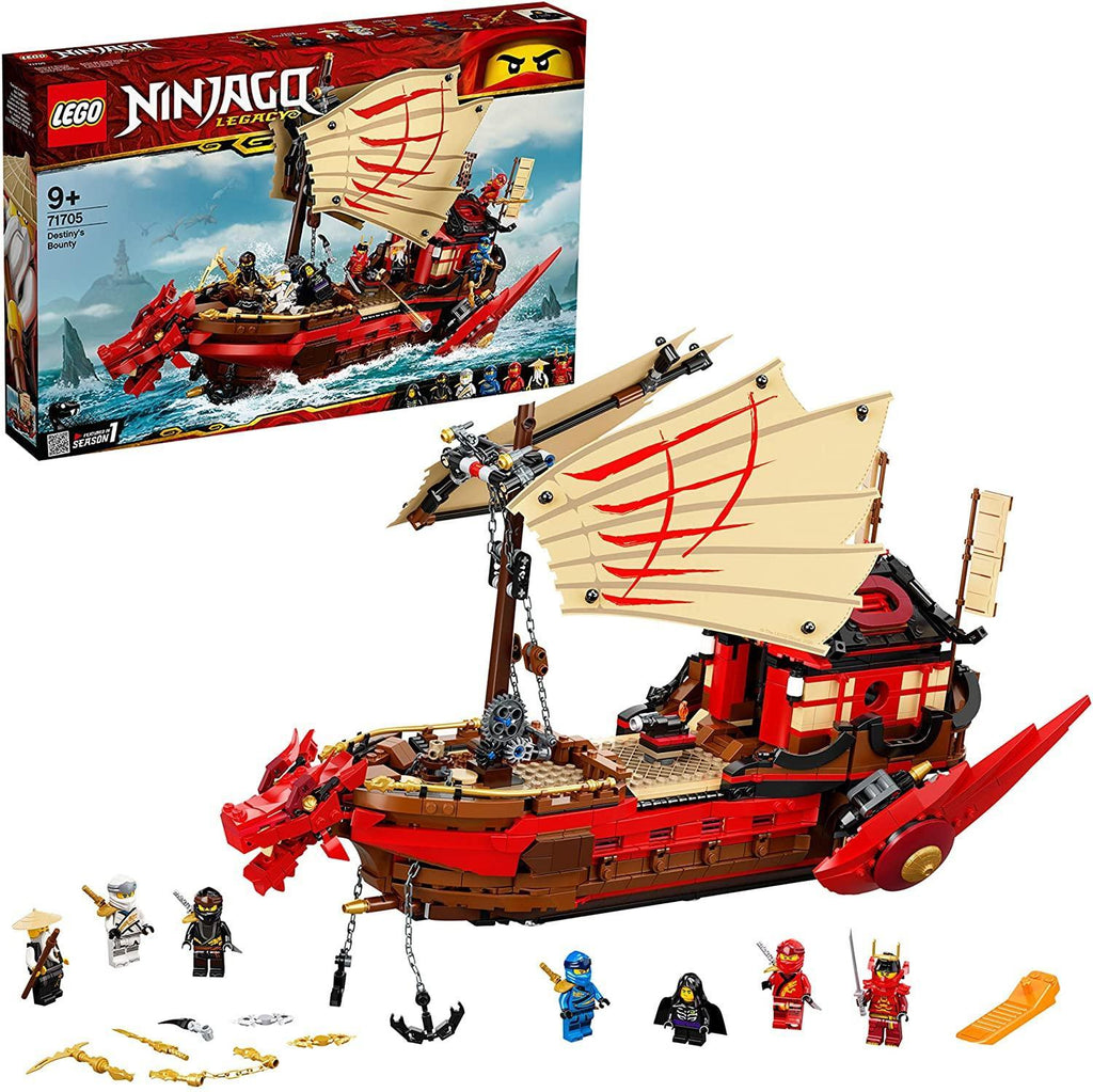 LEGO NINJAGO 71705 Legacy Destiny's Bounty Battle Ship Playset - TOYBOX Toy Shop