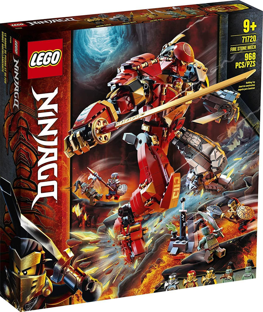 LEGO NINJAGO 71720 Fire Stone Mech Building Kit - TOYBOX Toy Shop