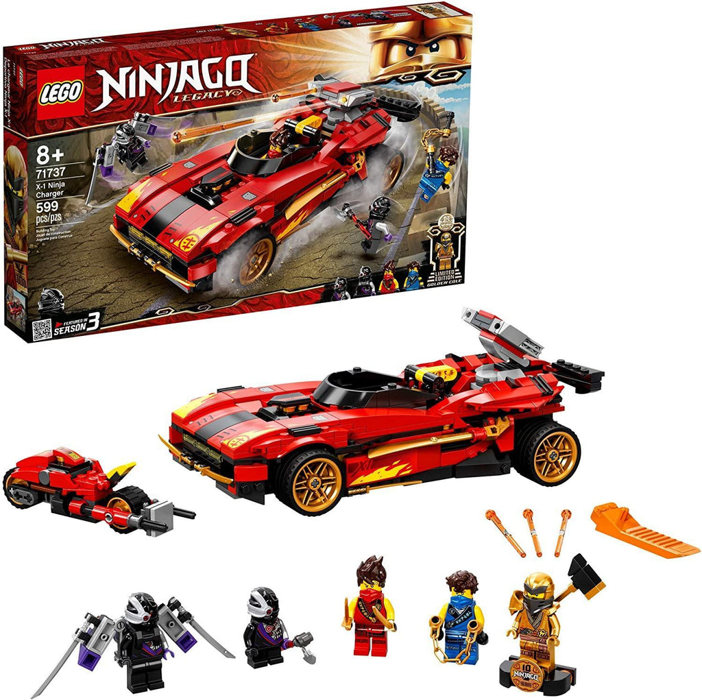 LEGO NINJAGO 71737 Legacy X-1 Ninja Charger Building Set - TOYBOX Toy Shop