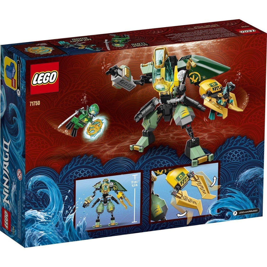 LEGO 71750 NINJAGO Lloyd’s Hydro Mech Action Figure Set - TOYBOX Toy Shop