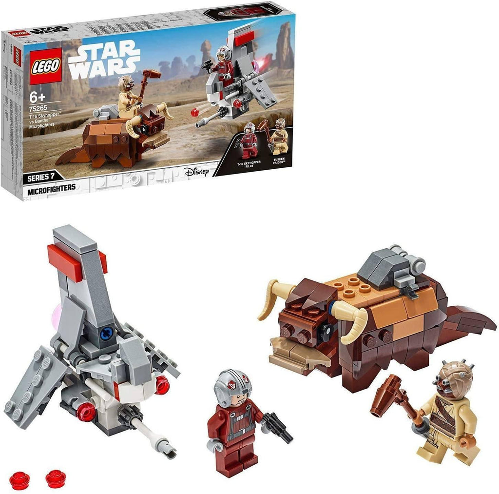 LEGO STAR WARS 75265 Star Wars T-16 Skyhopper vs Bantha Microfighters - TOYBOX Toy Shop