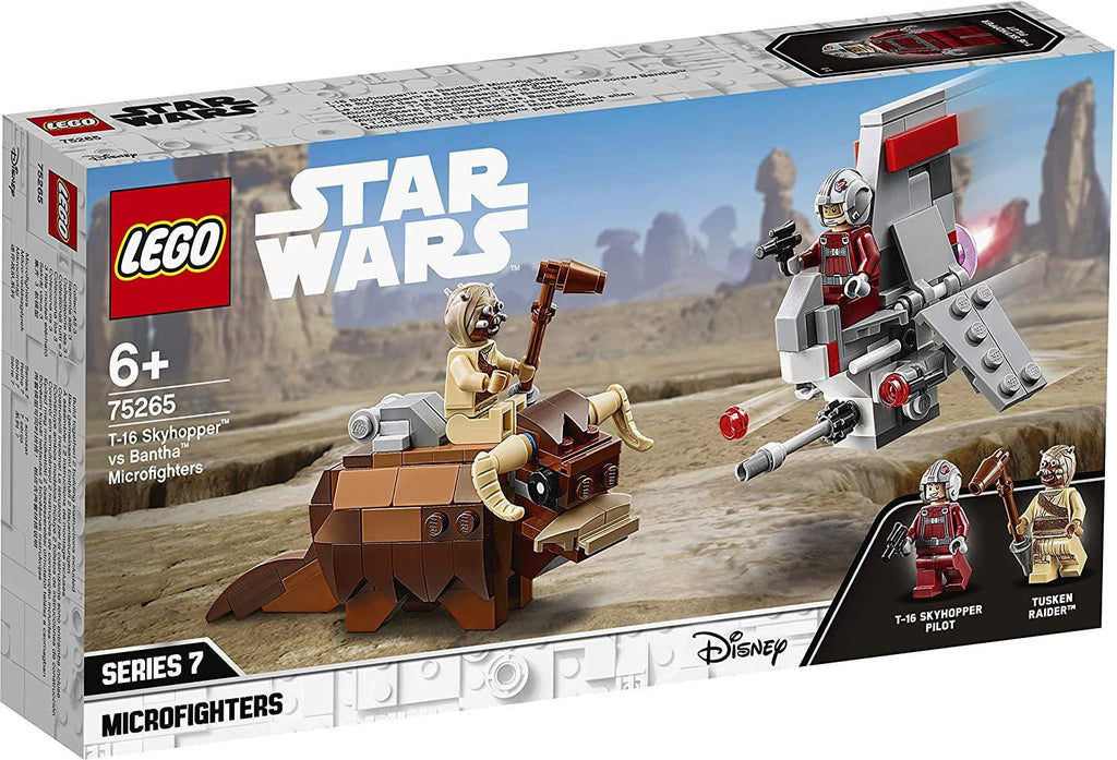 LEGO STAR WARS 75265 Star Wars T-16 Skyhopper vs Bantha Microfighters - TOYBOX Toy Shop