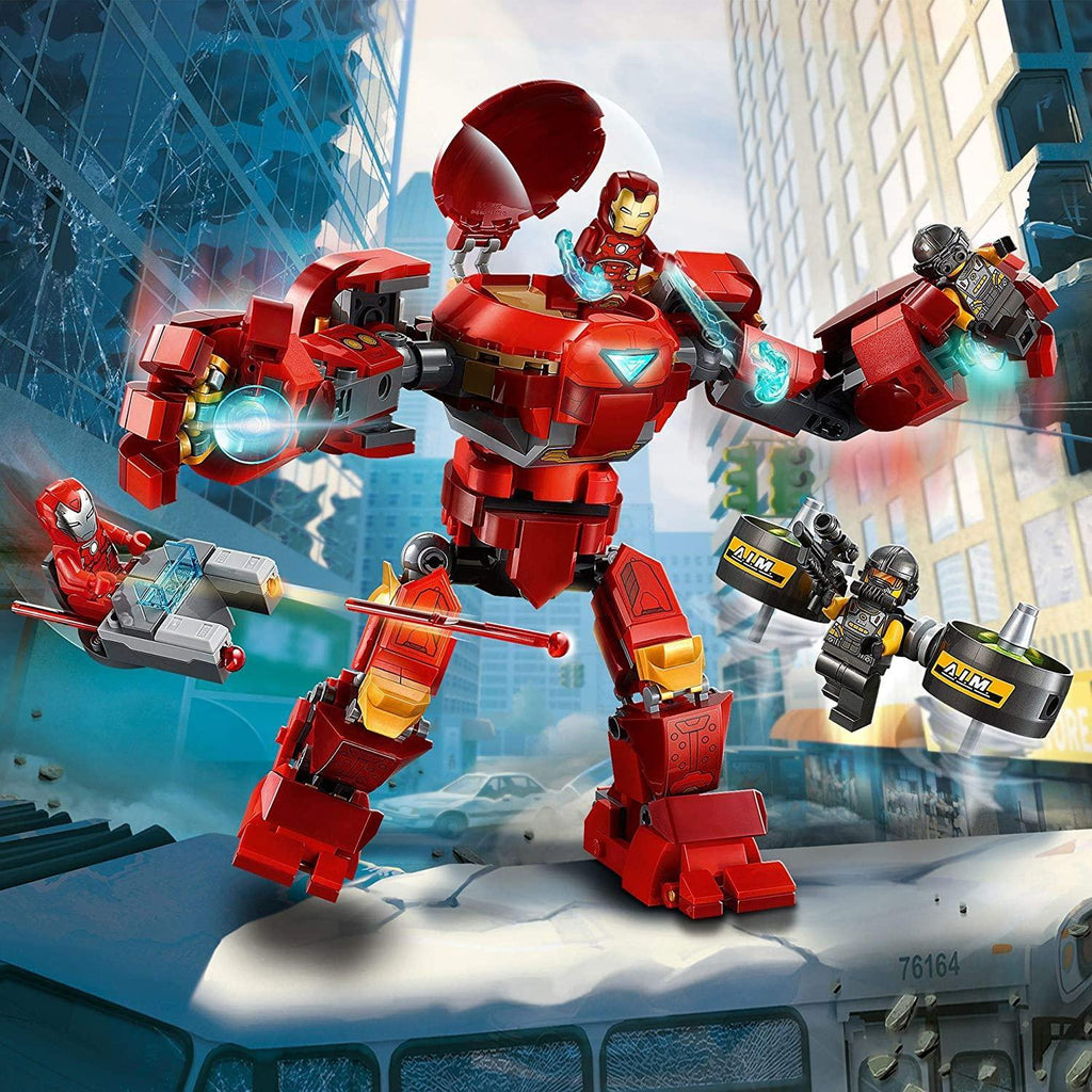 LEGO MARVEL 76164 Marvel Avengers Iron Man Hulkbuster vs. A.I.M. Agent, Posable Mech Action Figure - TOYBOX Toy Shop